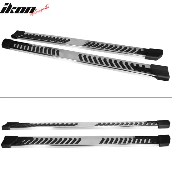 2017-2024 Ford F-250/F-350 Super Duty Super Crew 32" V- Style Side Step Bar Running Boards Silver