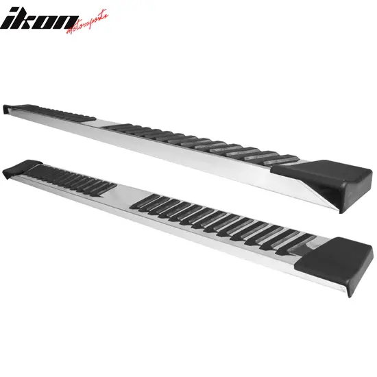 2017-2024 Ford F-250/F-350 Super Duty Super Crew 32" V- Style Side Step Bar Running Boards Silver