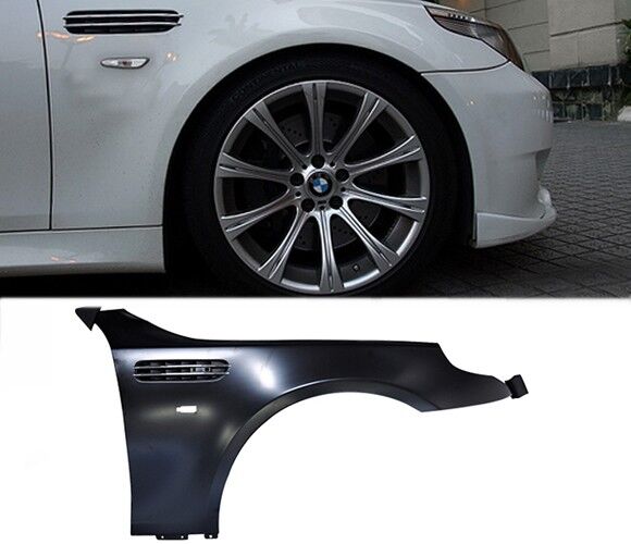 2004-2010 BMW 5-Series E60 M5 Style Front Metal Fenders with Side Vents - Pair - 8-FD-M5E600309-CMSV