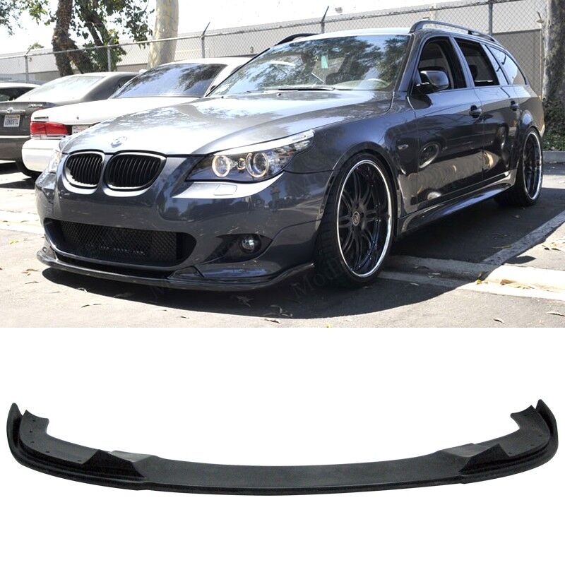 2004-2010 BMW E60 Front Bumper Lip Hamann Poly-Urethane FOR OEM Mtech - BLF-BE60H-PU