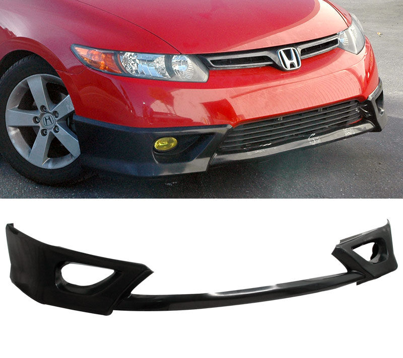2006-2008 Honda Civic 2DR Front Bumper Lip Type-S Poly-Urethane