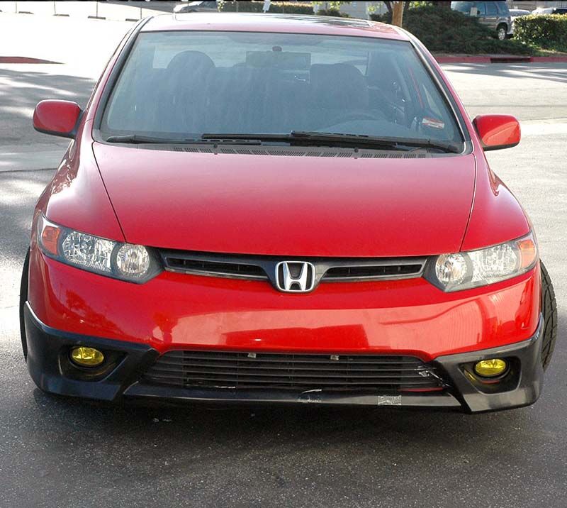 2006-2008 Honda Civic 2DR Front Bumper Lip Type-S Poly-Urethane