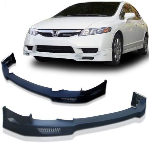 2009-2011 Honda Civic 4DR Mugen Front Bumper Lip Spoiler - BLF-HDCV094NS