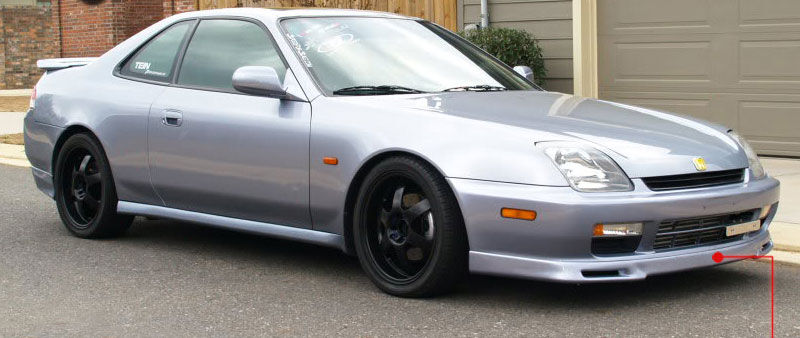 1997-2001 Honda Prelude Front Bumper Lip P1-Style Poly-Urethane