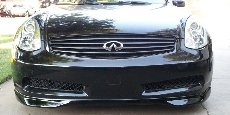 2003-2007 Infiniti G35 2DR Front Bumper Lip Type-R Poly-Urethane