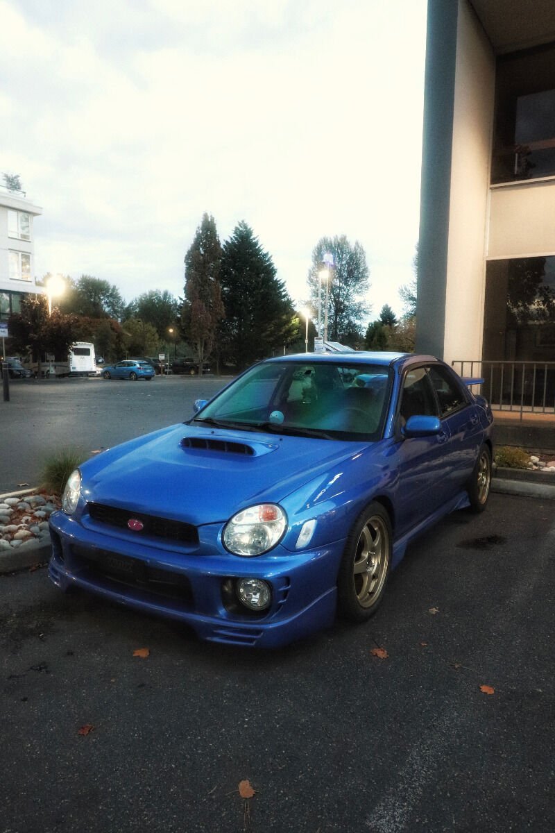 2002-2003 Subaru Impreza WRX Front Lip V2 Style Poly-Urethane 2PC