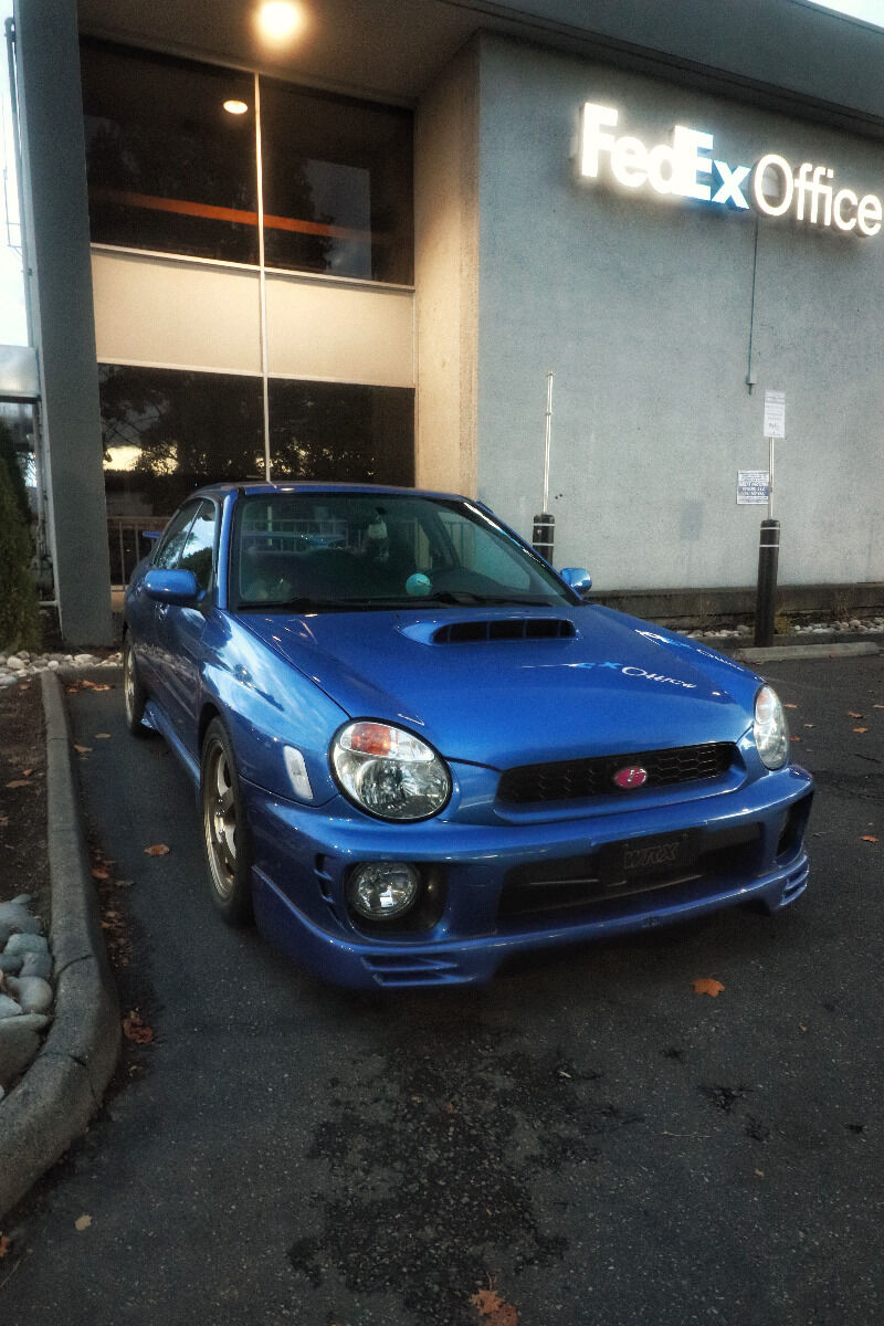 2002-2003 Subaru Impreza WRX Front Lip V2 Style Poly-Urethane 2PC