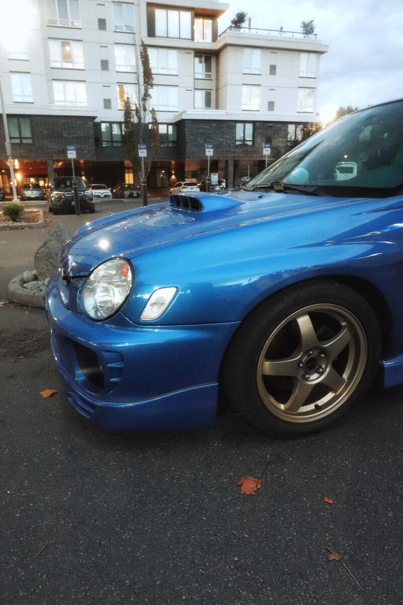 2002-2003 Subaru Impreza WRX Front Lip V2 Style Poly-Urethane 2PC