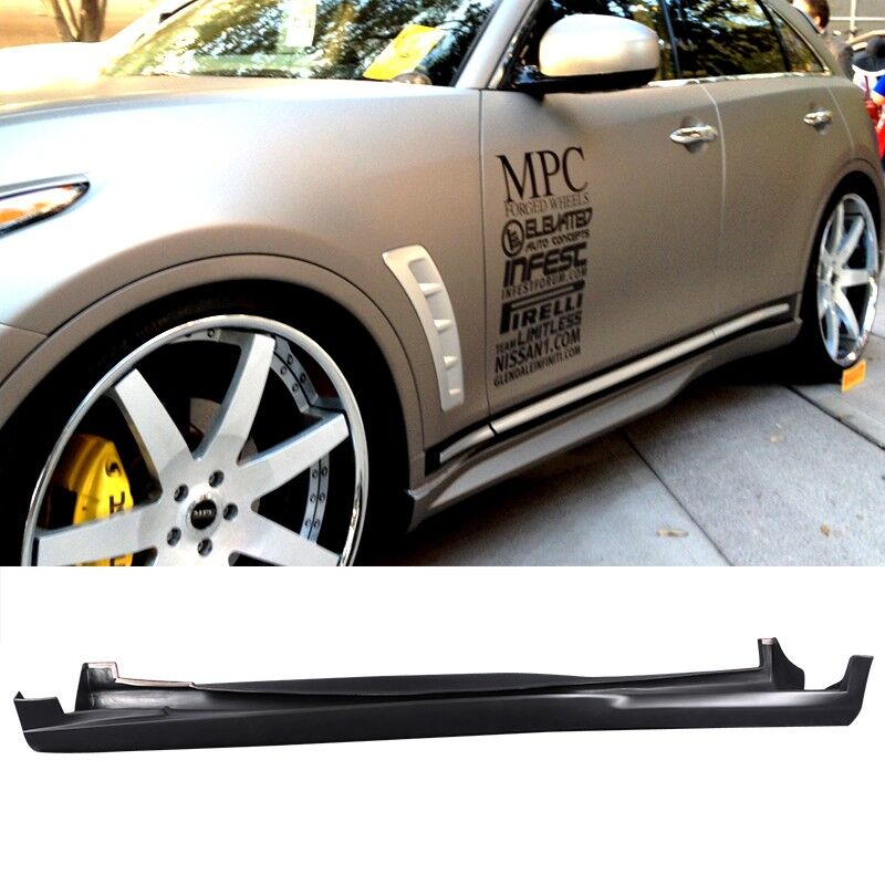 2009-2012 Infiniti FX35 50 Side Skirts Poly-Urethane