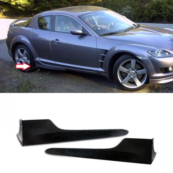 2004-2007 Mazda RX8 Side Skirt OE Style Poly-Urethane - BLS-MRX8OE-PU