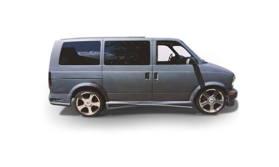 1995-2004 GMC Safari Van Hollywood Style Polyurethane Side Skirts - Pair