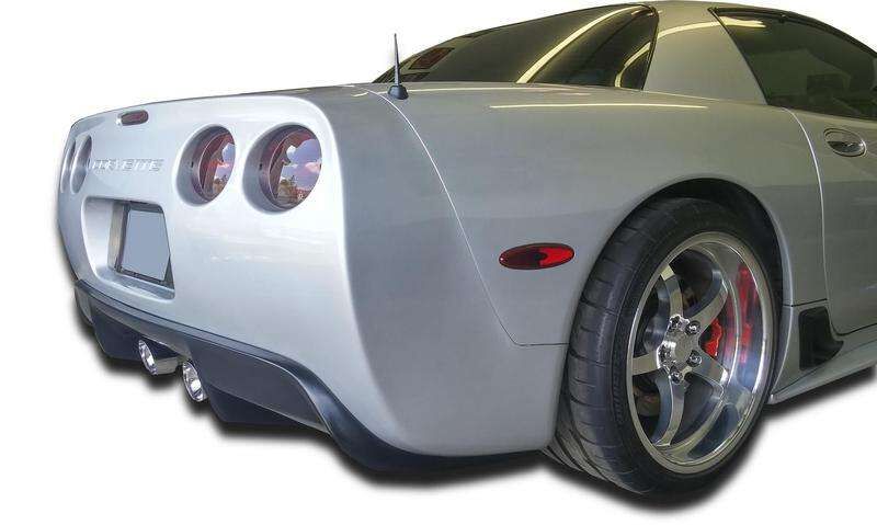 1997-2004 Chevrolet Corvette C5 Stealth Style Polyurethane Rear Diffuser