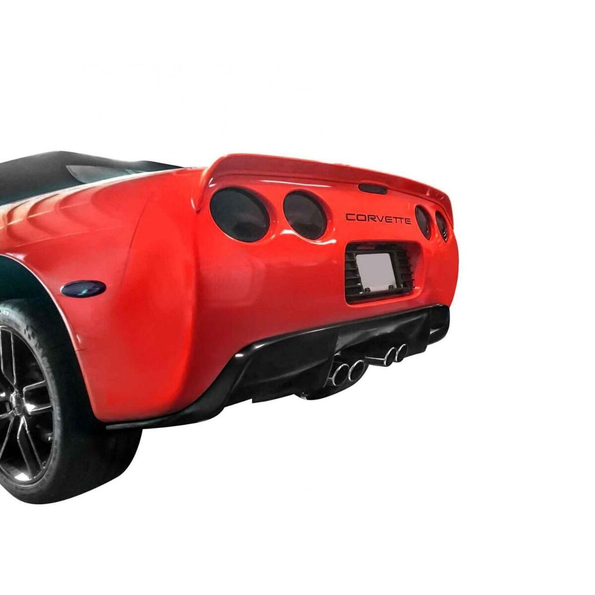 1997-2004 Chevrolet Corvette C5 Stealth Style Polyurethane Rear Diffuser