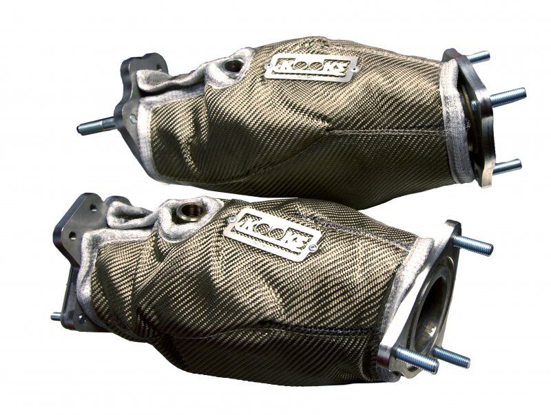 2020-2023 Chevrolet Corvette C8 Kooks LT2 6.2L Heat Shield Blankets for Ultra Green Catted Connect Pipes