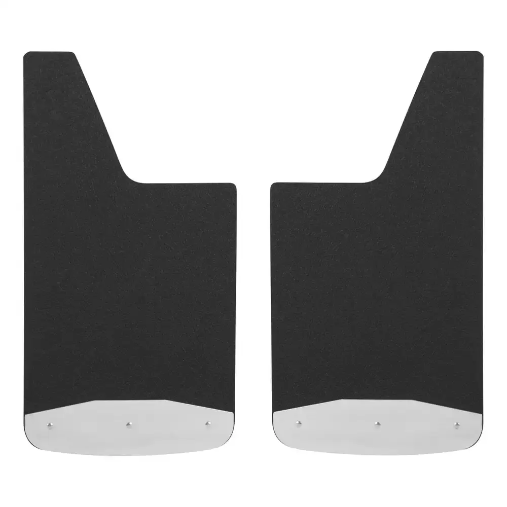 2017-2024 Ford F-250/F-350/F-450/F-550 Super Duty Textured Rubber Mud Guards Black Luverne Truck - 251723