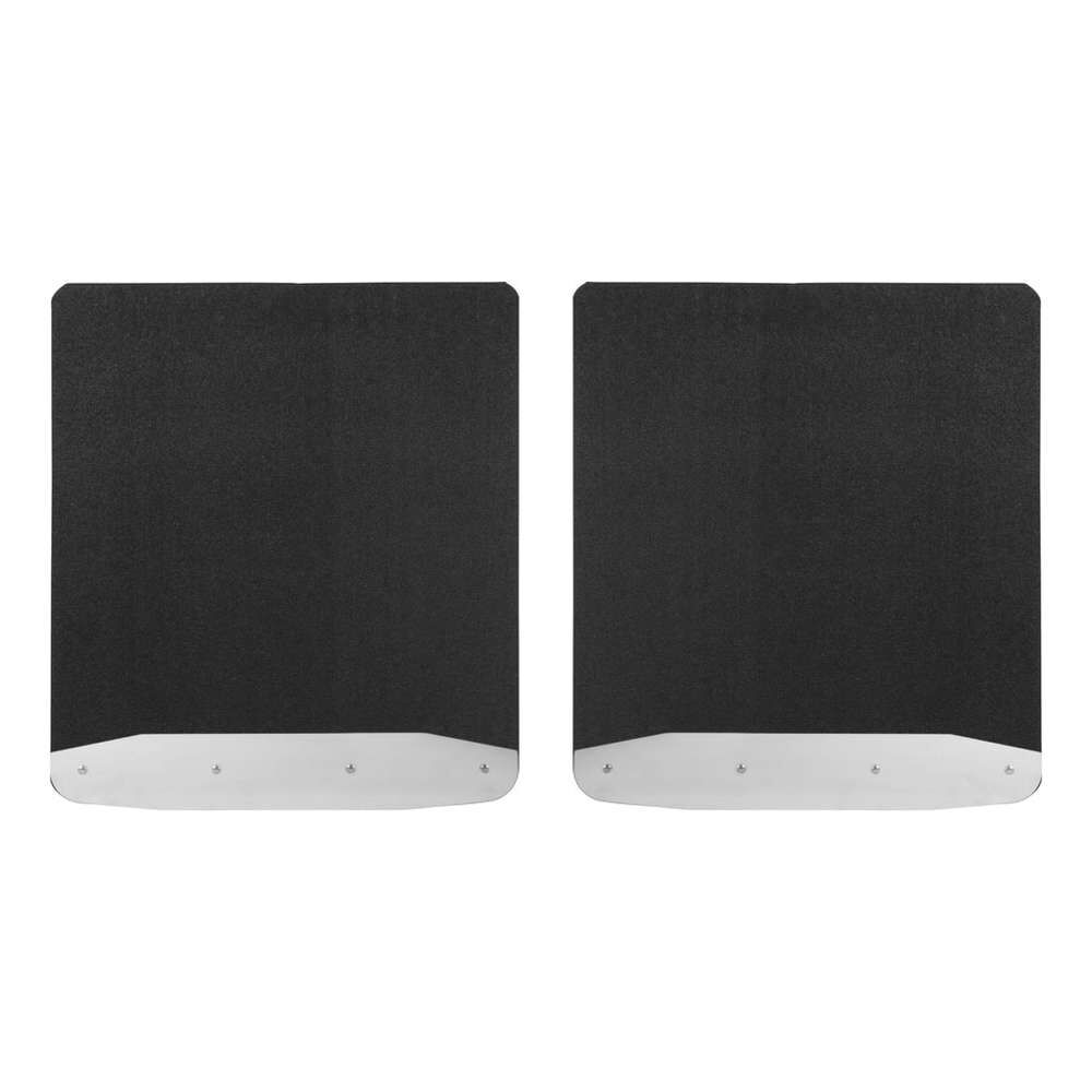 2017-2024 Ford F-350/F-450 Super Duty Dually Textured Rubber Mud Guards Black Luverne Truck - 251724