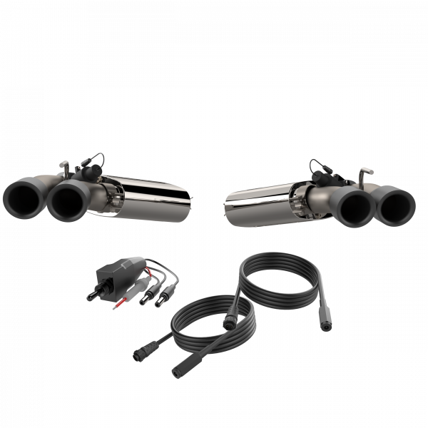 2016-2022 Camaro SS 6.2L Screamer Exhaust Axle Back 3 Inch Quad Tip Bumper Black Tips Quick Time Performance