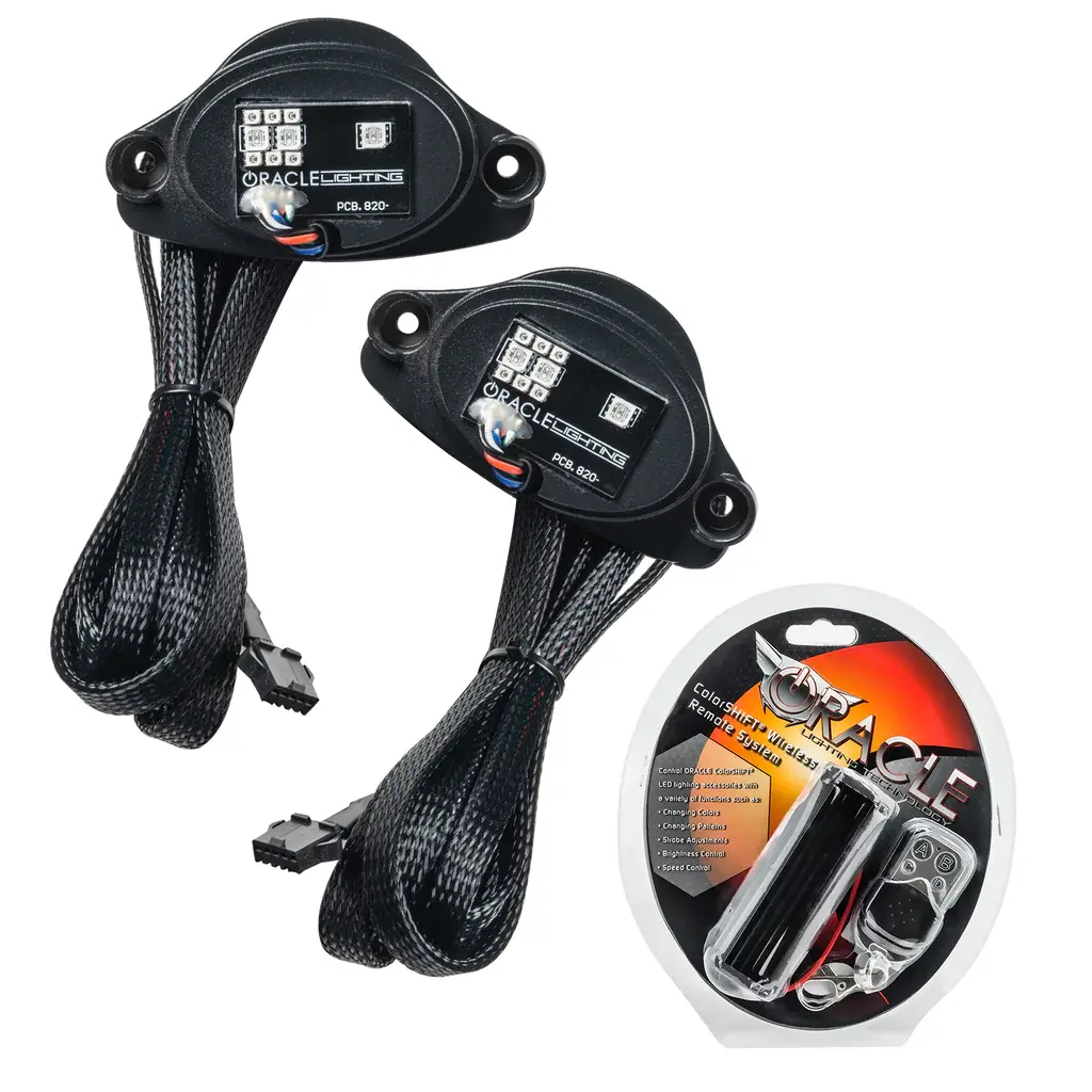2020-2021 Chevrolet Corvette C8 Oracle RGB+A Headlight DRL Upgrade Kit - ColorSHIFT - RF Controller