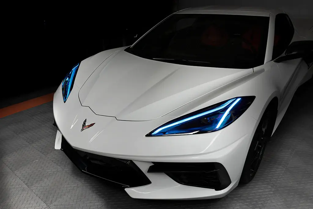 2020-2021 Chevrolet Corvette C8 Oracle RGB+A Headlight DRL Upgrade Kit - ColorSHIFT - RF Controller
