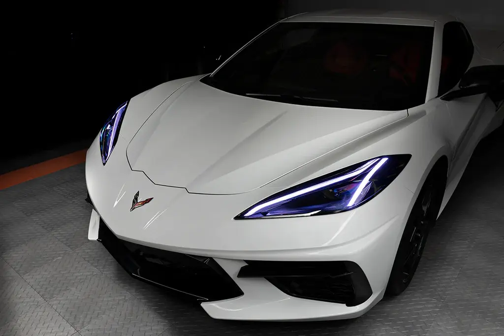 2020-2021 Chevrolet Corvette C8 Oracle RGB+A Headlight DRL Upgrade Kit - ColorSHIFT w/ BC1 Controller