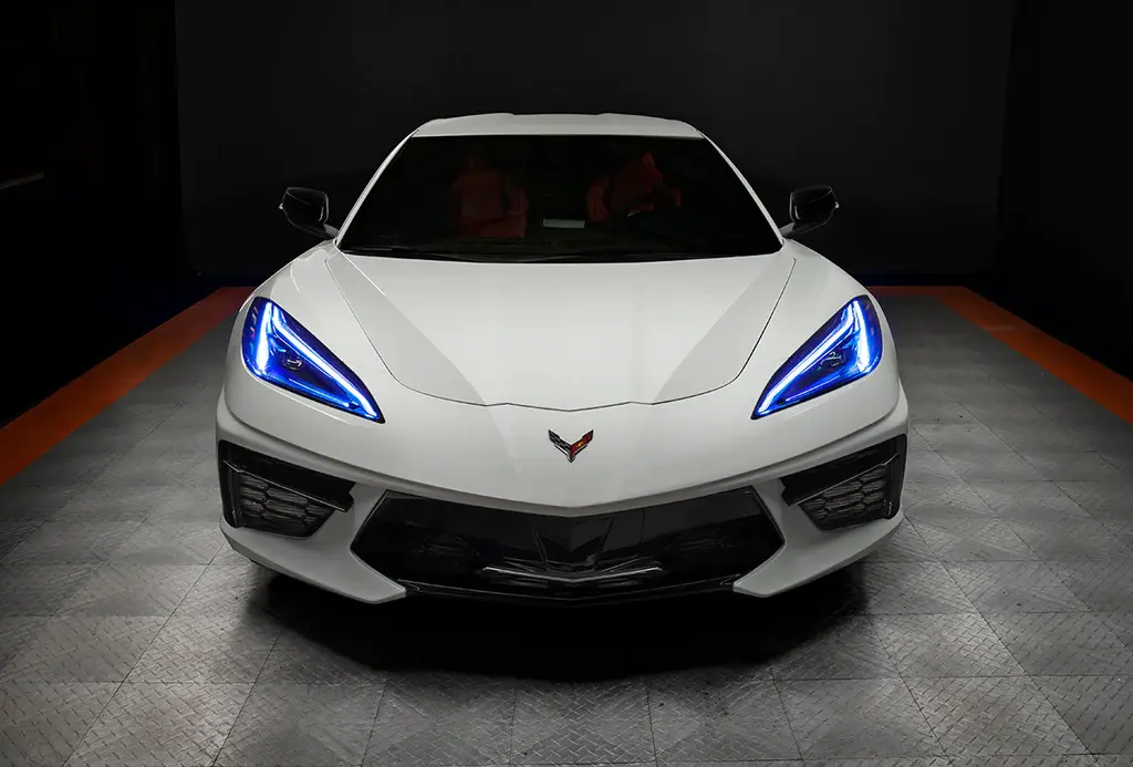 2020-2021 Chevrolet Corvette C8 Oracle RGB+A Headlight DRL Upgrade Kit - ColorSHIFT w/ BC1 Controller