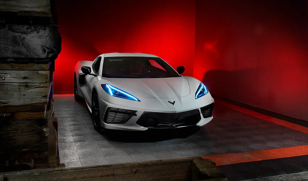 2020-2021 Chevrolet Corvette C8 Oracle RGB+A Headlight DRL Upgrade Kit - ColorSHIFT w/ BC1 Controller