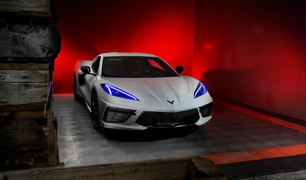 2020-2021 Chevrolet Corvette C8 Oracle RGB+A Headlight DRL Upgrade Kit - ColorSHIFT - RF Controller