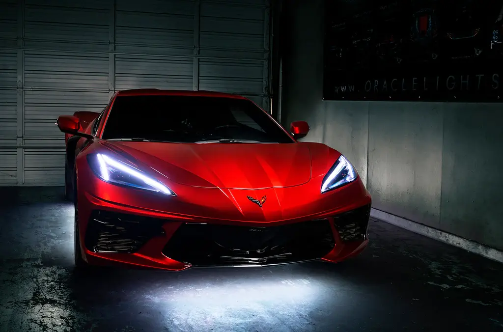 2020-2021 Chevrolet Corvette C8 Oracle RGB+A Headlight DRL Upgrade Kit - ColorSHIFT - RF Controller
