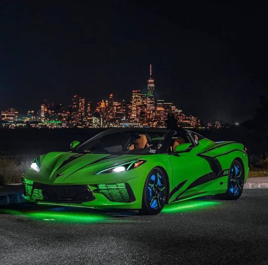 2020-2021 Chevrolet Corvette C8 Oracle RGB+A Headlight DRL Upgrade Kit - ColorSHIFT w/o Controller
