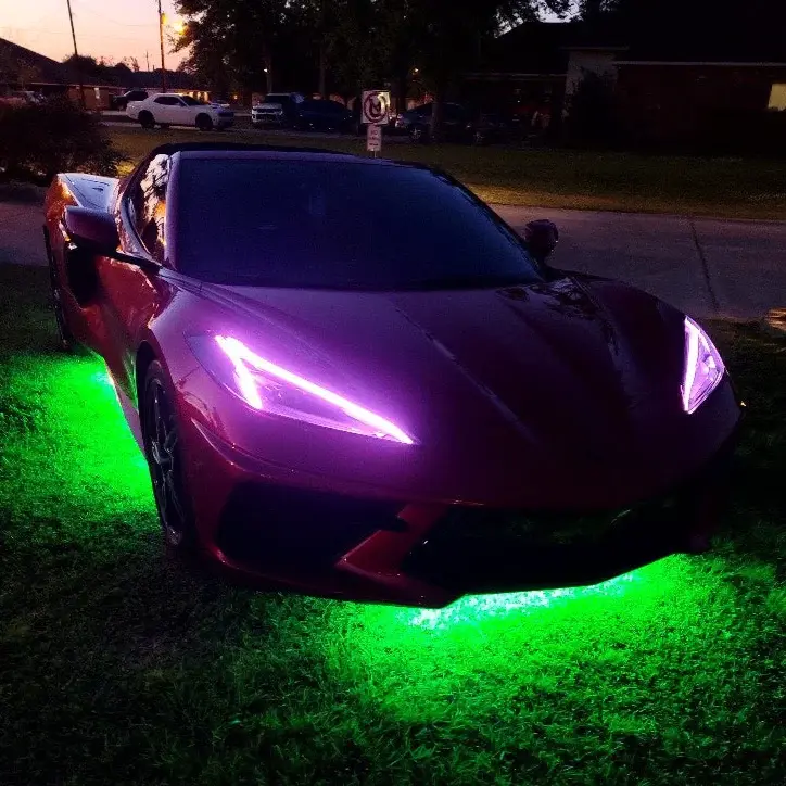 2020-2021 Chevrolet Corvette C8 Oracle RGB+A Headlight DRL Upgrade Kit - ColorSHIFT - RF Controller