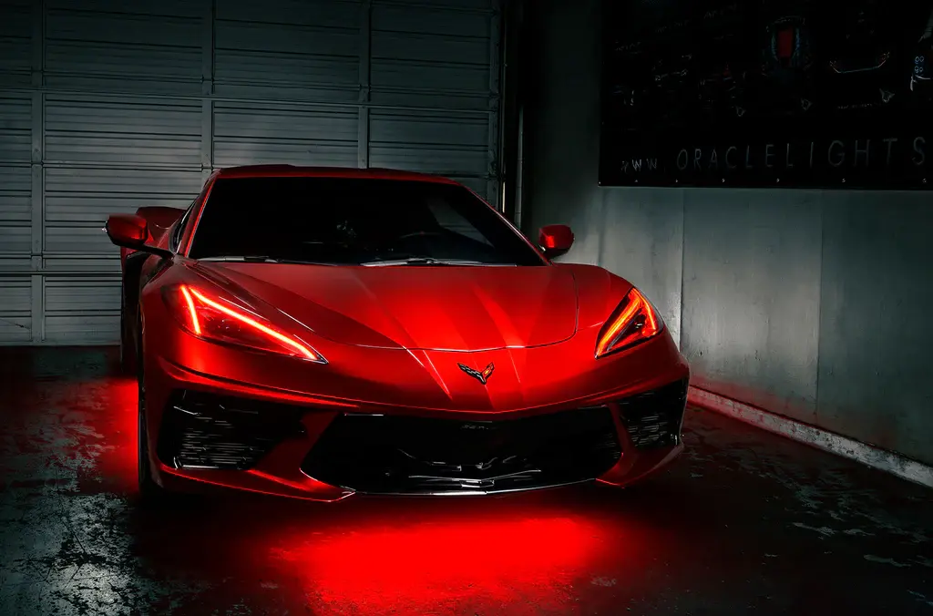 2020-2021 Chevrolet Corvette C8 Oracle RGB+A Headlight DRL Upgrade Kit - ColorSHIFT w/o Controller