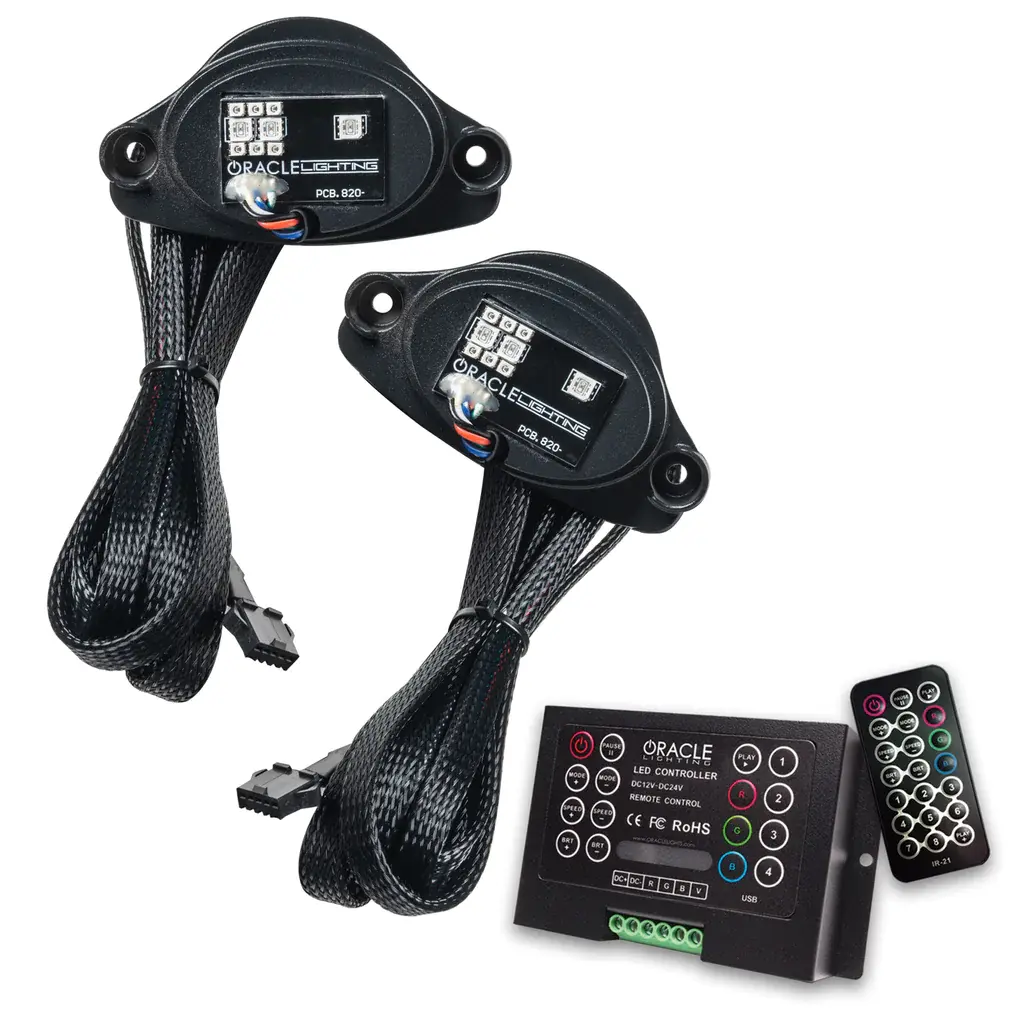2020-2021 Chevrolet Corvette C8 Oracle RGB+A Headlight DRL Upgrade Kit - ColorSHIFT 2 Controller
