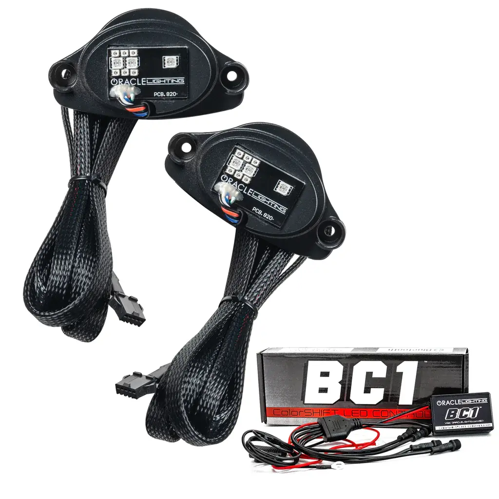 2020-2021 Chevrolet Corvette C8 Oracle RGB+A Headlight DRL Upgrade Kit - ColorSHIFT w/ BC1 Controller