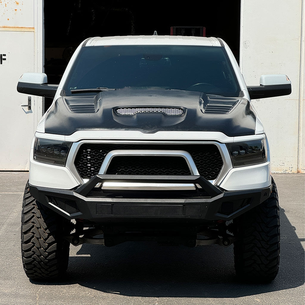 2019-2024 Ram 1500 RKS V2-Style Fiberglass Functional Ram Air Hood