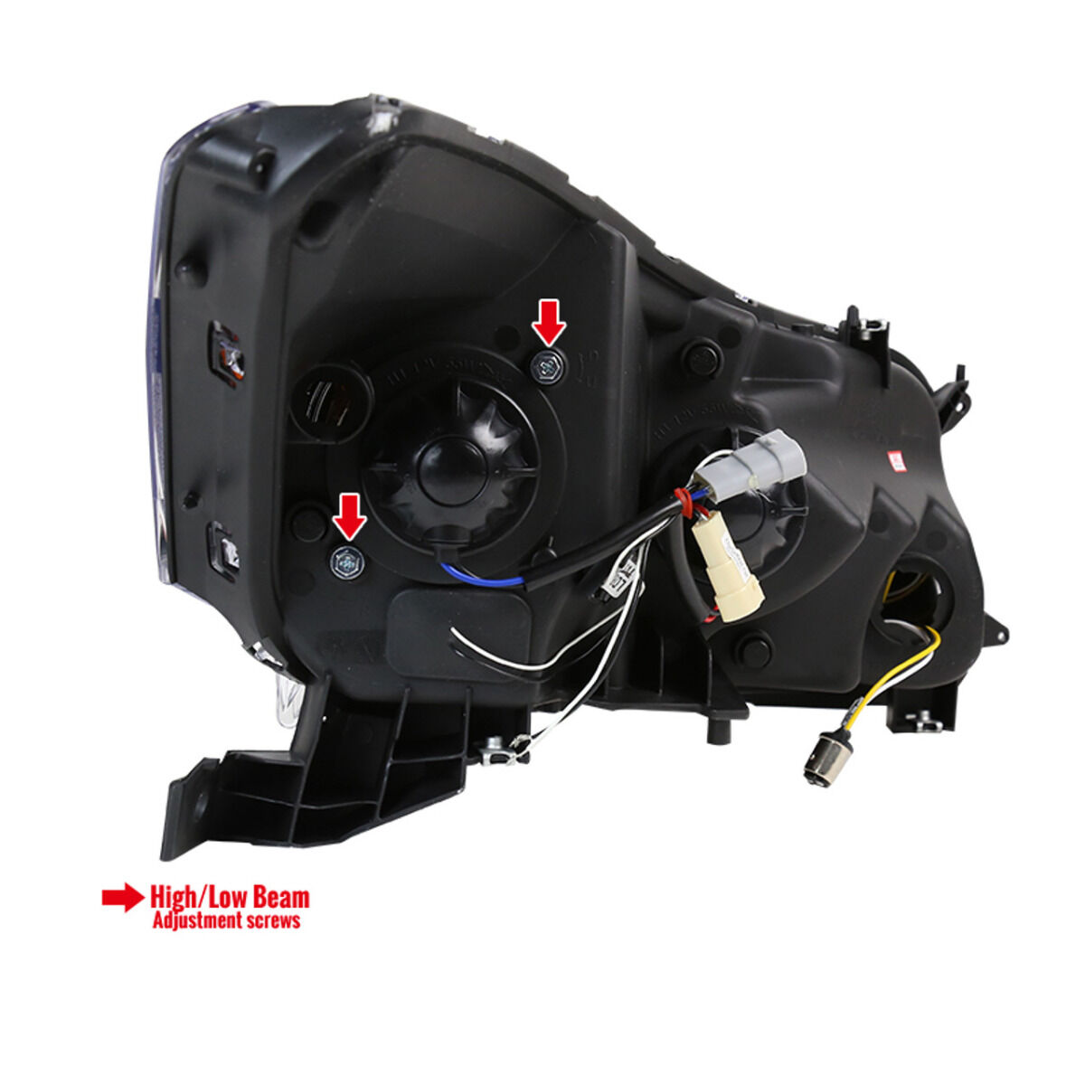 2008-2012 Honda Accord 4DR Sedan Halo Black Projector Headlights