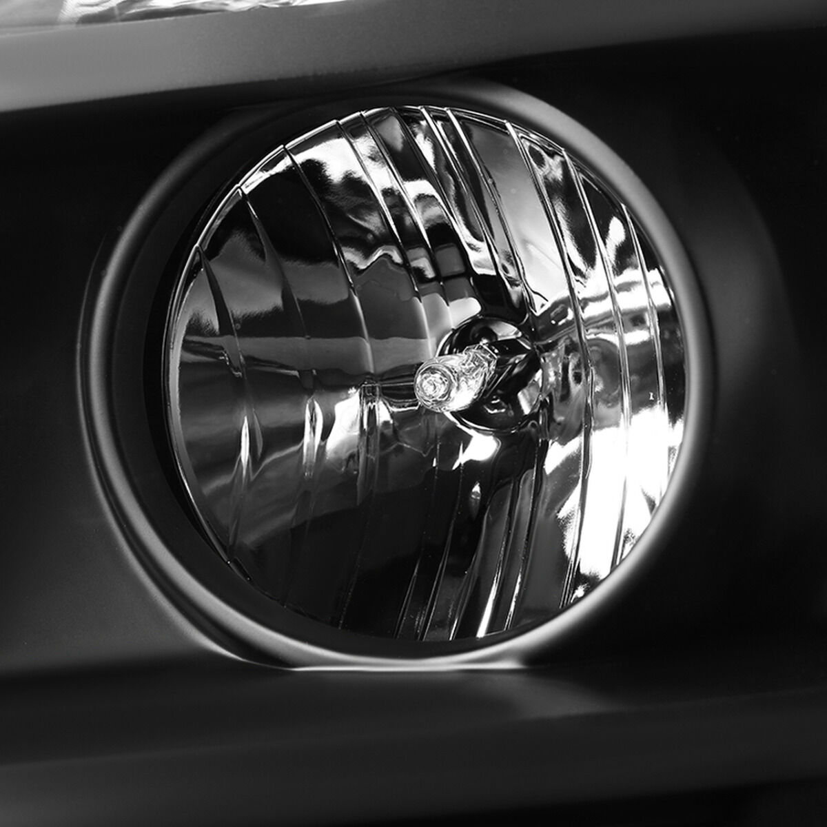2007-2010 GMC Denali LED DRL Black Projector Headlights