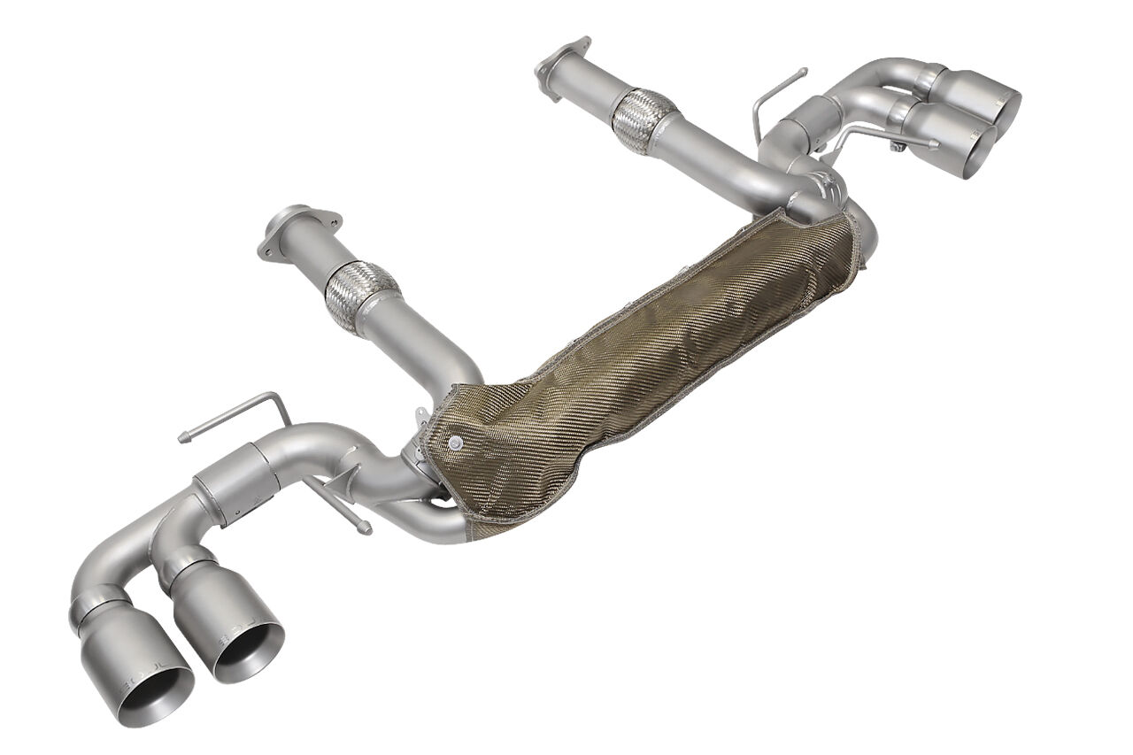 2020-2023 Chevrolet C8 Corvette SOUL Valved Exhaust Package - 4in Slash Cut Tips - Signature Satin