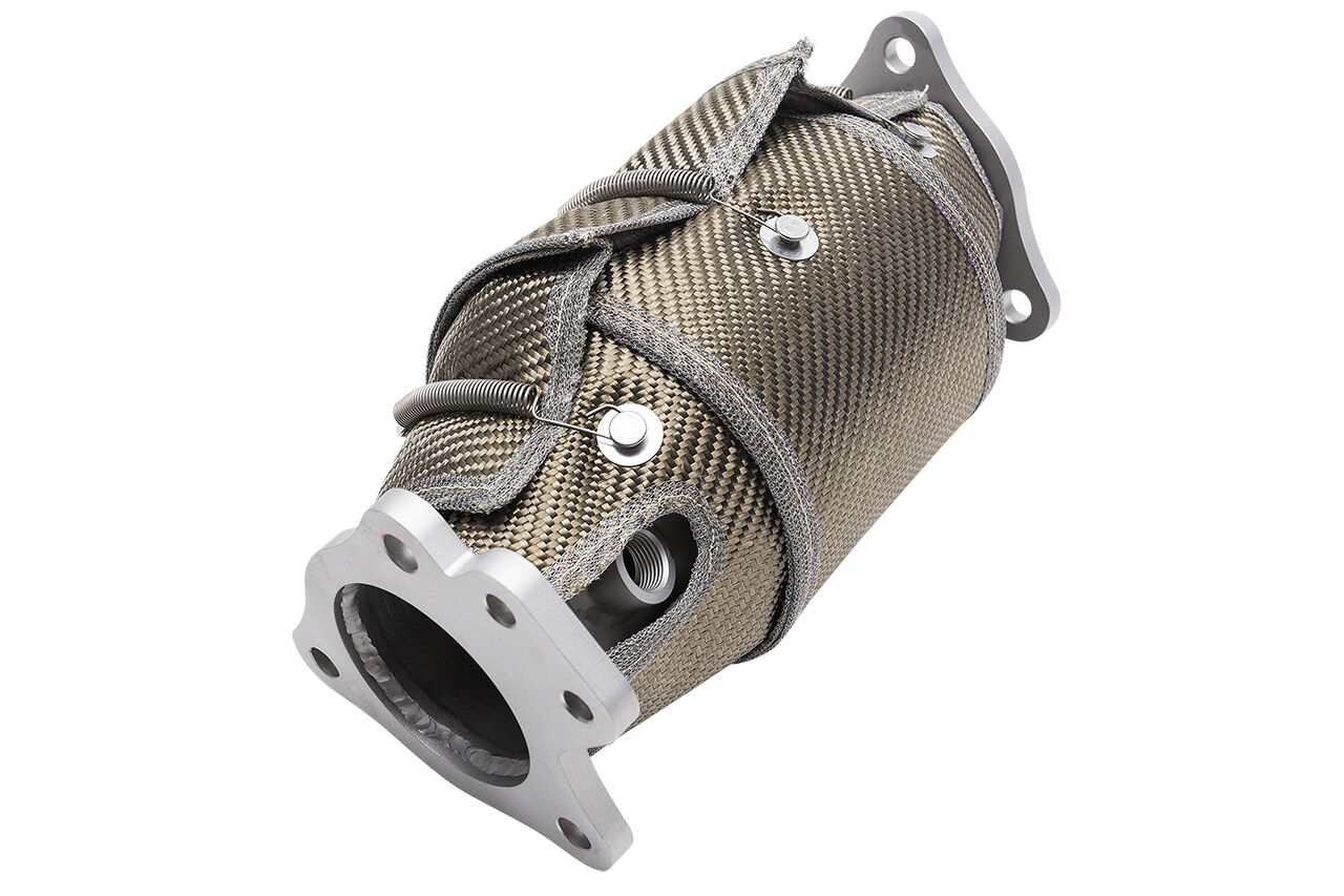 2020-2023 Chevrolet C8 Corvette SOUL Valved Exhaust Package - 4in Slash Cut Tips - Ceramic Matte Black