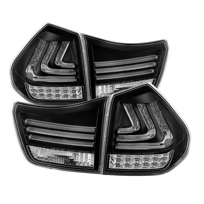 2004-2009 Lexus RX350 LED Tail Lights Smoke 4PC - ALT-YD-LRX04-LED-BK