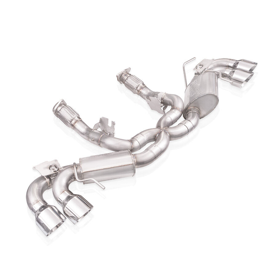 2020-2021 Chevrolet Corvette C8 6.2L Stainless Works Legend Cat-Back Exhaust w/ Polished Tips