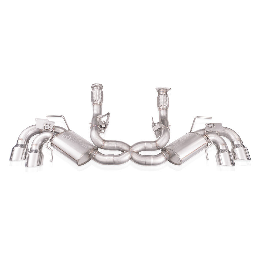 2020-2021 Chevrolet Corvette C8 6.2L Stainless Works Legend Cat-Back Exhaust w/ Polished Tips - C8CBL