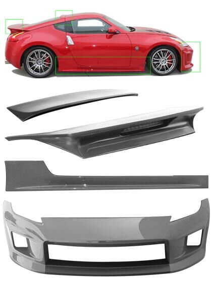 2009-2020 Nissan 370z Coupe Stillen Ground Effects Body Kit 6PC