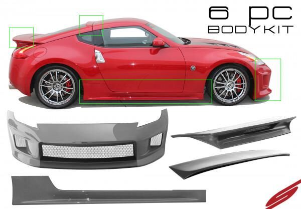 2009-2020 Nissan 370z Coupe Stillen Ground Effects Body Kit 6PC