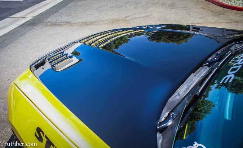 2015-2017 Ford Mustang Ecoboost/V6/GT A81 Fiberglass Heat Extractor Hood