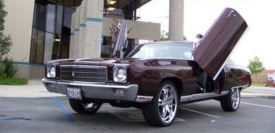 1970-1972 Chevy Monte Carlo Bolt-On Vertical Door Conversion Kit - VDI-VDCCHEVYMC7072
