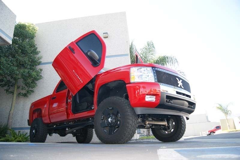 2007-2014 Chevy Silverado Bolt-On Vertical Lambo Door Conversion Kit - VDI-VDCCHEVYSILVER0710