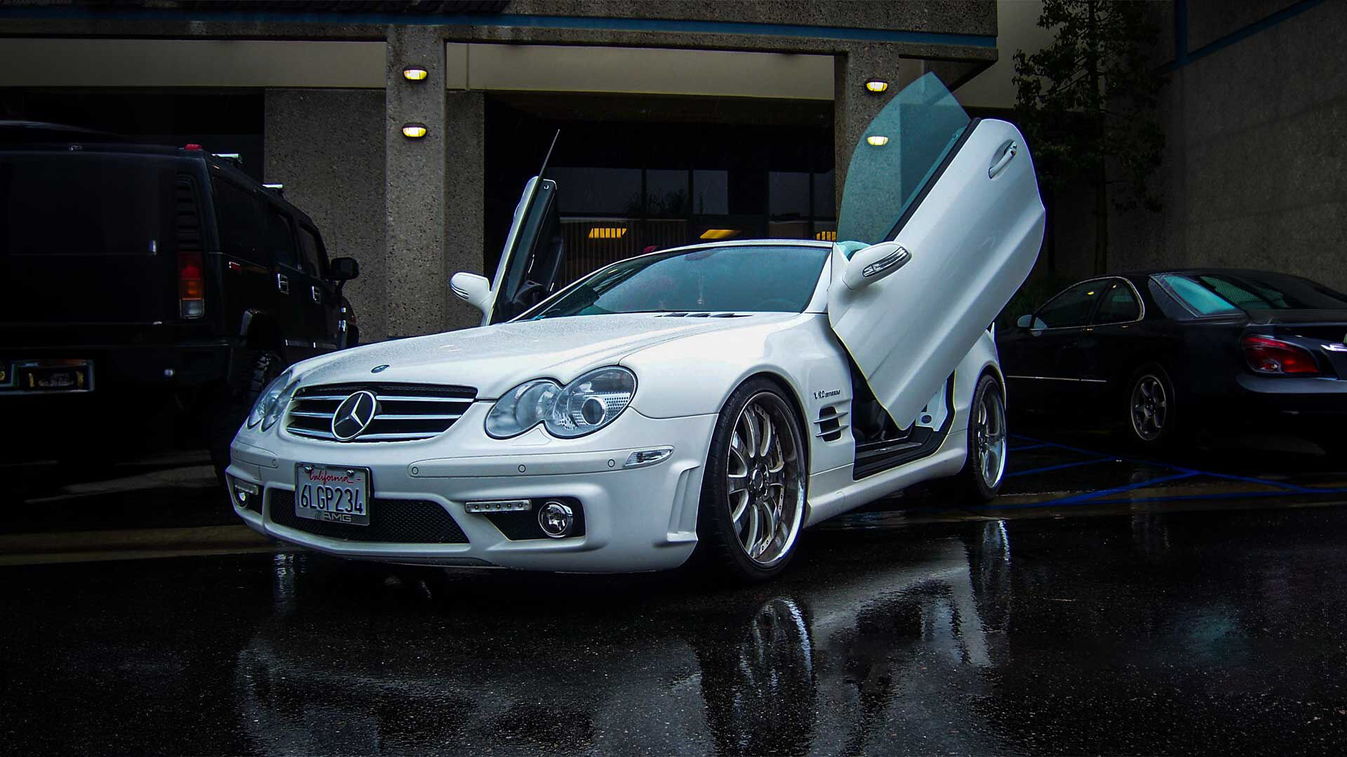 2003-2010 Mercedes SL Bolt-On Vertical Lambo Door Conversion K - VDI-VDCMERSL0310