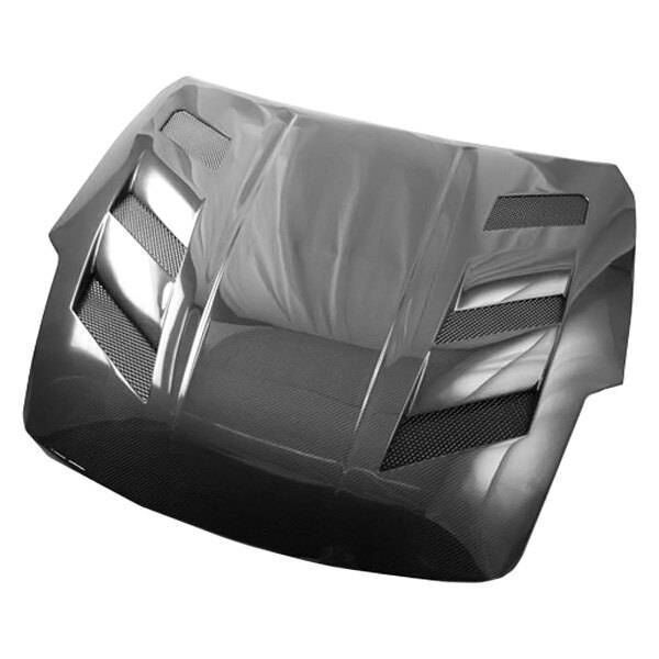 2003-2006 Nissan 350z AMS Carbon Fiber Hood by ViS Racing - 03NS3502DAMS-010C