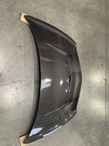 2007-2008 Honda Fit 4DR Invader-2 Carbon Fiber Hood by ViS Racing