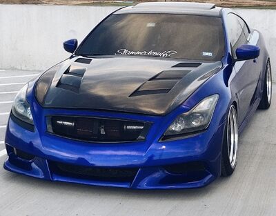 2008-2012 Infiniti G37 2DR AMS Carbon Fiber Hood by ViS Racing